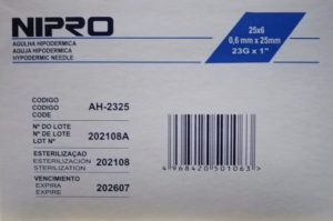 Aguja Hipodérmica 25G x 1 - Imagen 2